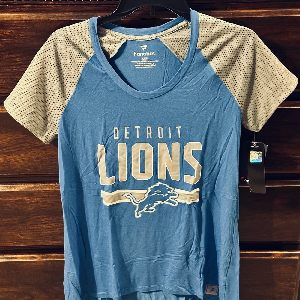 Fanatics Blue and Gray Women's T-Shirt